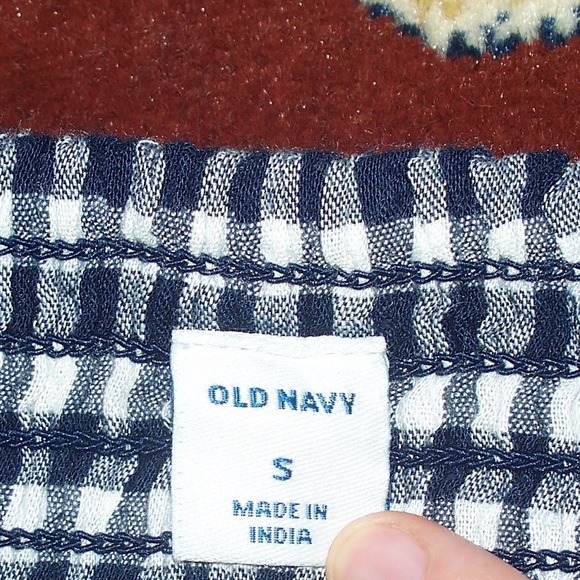 gingham tie front top - Picture 3 of 3